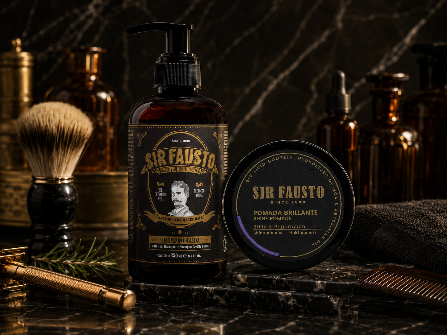 Combo Anticaida Shampoo Caida y producto de styling