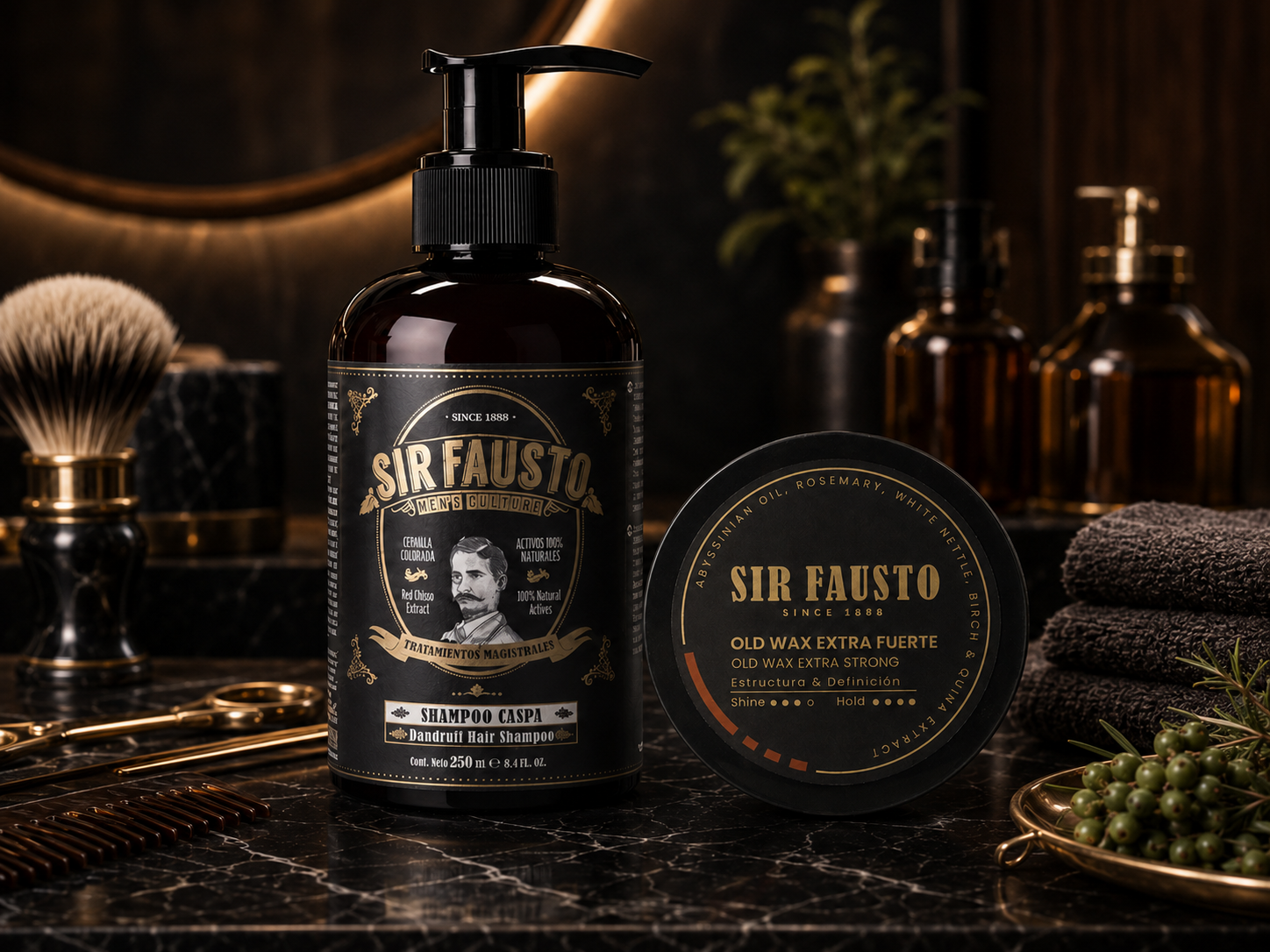 Combo Anticaspa Shampoo Caspa y producto de styling