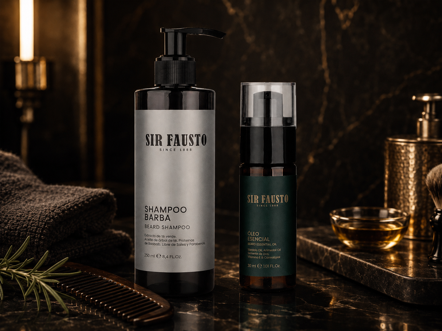 Combo Barba Inicial Shampoo Barba y Oleo Esencial