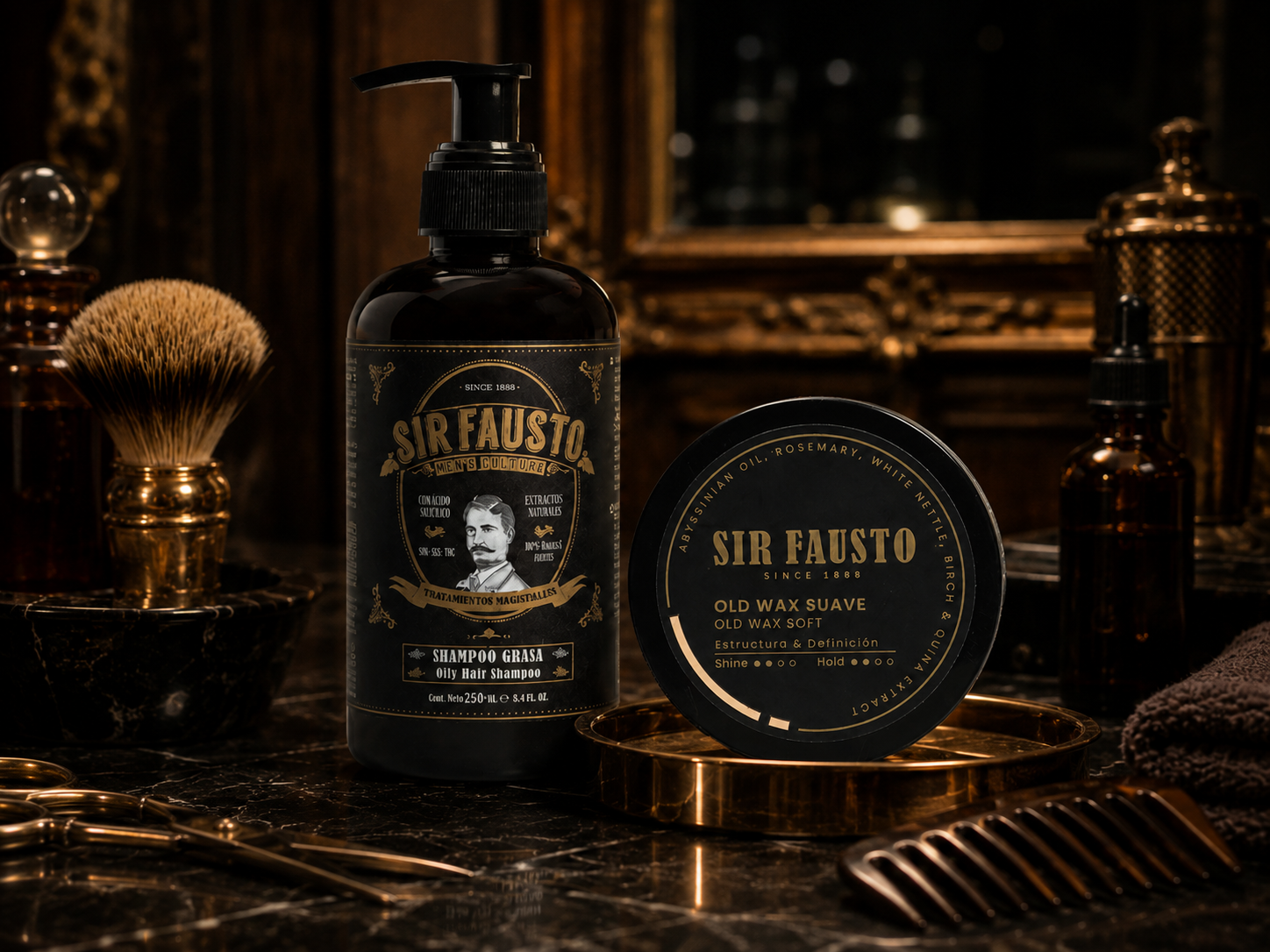 Combo Cabello Graso Shampoo Grasa y producto de styling